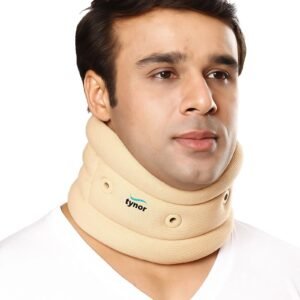 Tynor Cervical Collar Soft With Support, Beige, Medium,